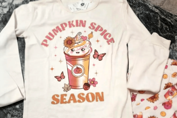 The Children’s Place Pumpkin Spice Matching Pajamas Under $7 on Amazon