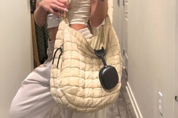 Quilted Carryall Puffer Tote ONLY $15.82 on Amazon | Free People Look for Less!